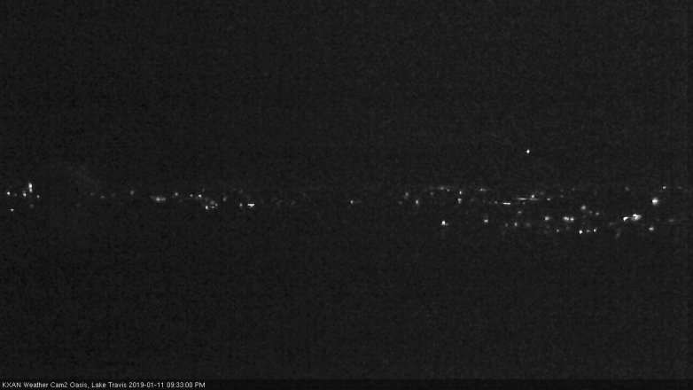Lake Travis webcam, January 11, 2019 8:35 PM CT