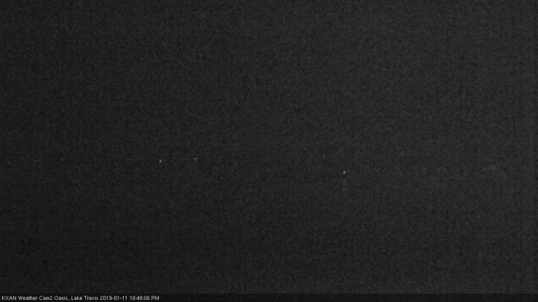 Lake Travis webcam, January 11, 2019 9:50 PM CT