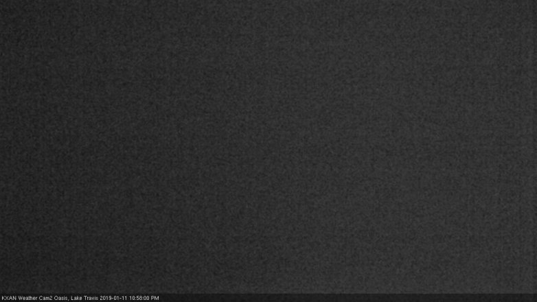 Lake Travis webcam, January 11, 2019 10:00 PM CT