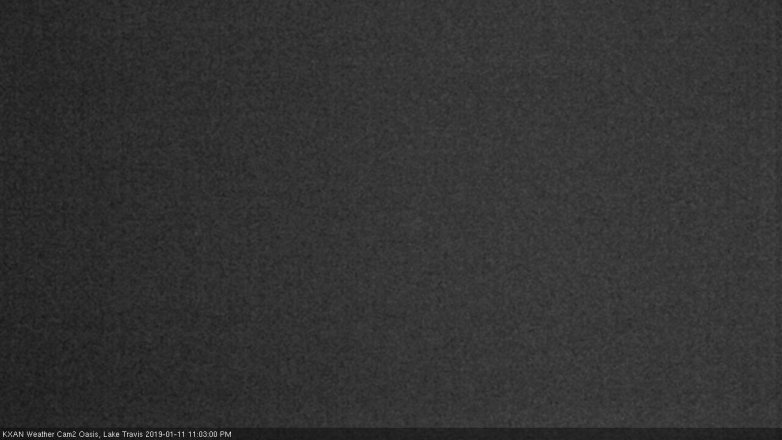 Lake Travis webcam, January 11, 2019 10:05 PM CT