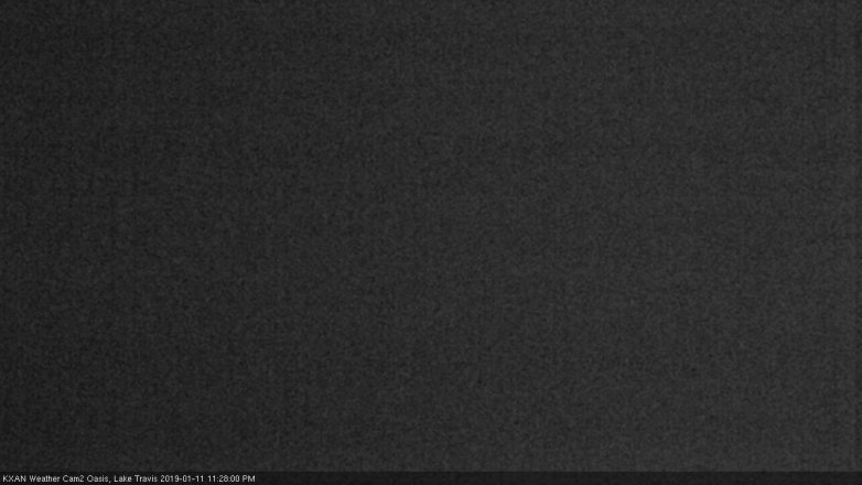 Lake Travis webcam, January 11, 2019 10:30 PM CT