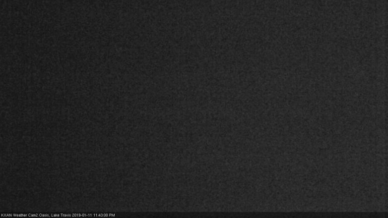 Lake Travis webcam, January 11, 2019 10:45 PM CT