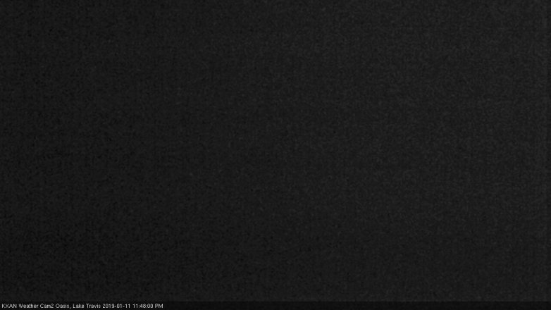 Lake Travis webcam, January 11, 2019 10:50 PM CT