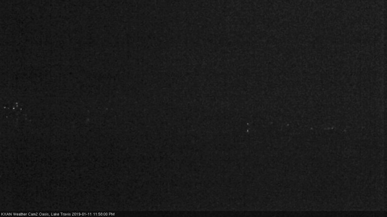 Lake Travis webcam, January 11, 2019 11:00 PM CT