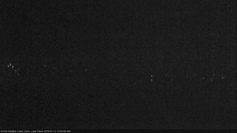 Lake Travis webcam, January 11, 2019 11:05 PM CT