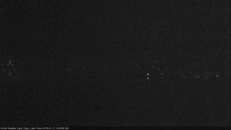Lake Travis webcam, January 11, 2019 11:10 PM CT