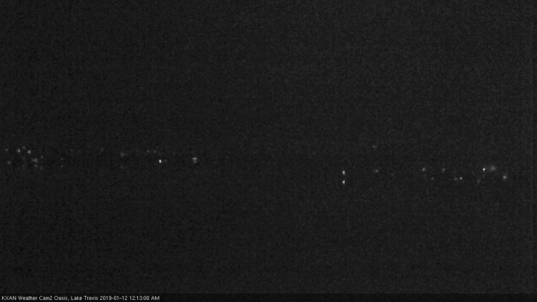 Lake Travis webcam, January 11, 2019 11:15 PM CT