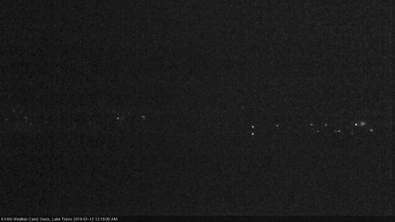 Lake Travis webcam, January 11, 2019 11:20 PM CT