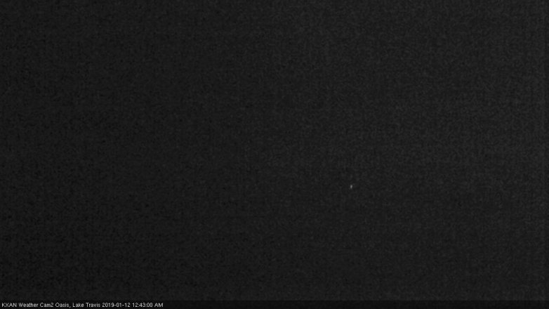 Lake Travis webcam, January 11, 2019 11:45 PM CT