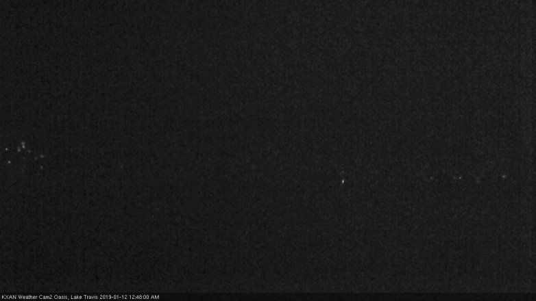 Lake Travis webcam, January 11, 2019 11:50 PM CT
