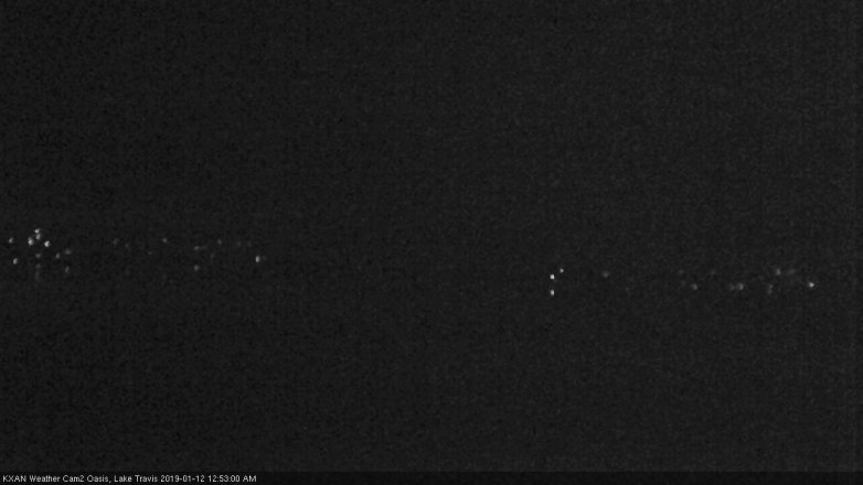 Lake Travis webcam, January 11, 2019 11:55 PM CT