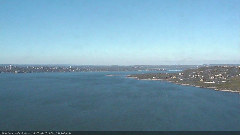Lake Travis webcam, January 12, 2019 9:15 AM CT