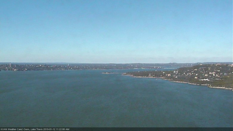 Lake Travis webcam, January 12, 2019 10:25 AM CT