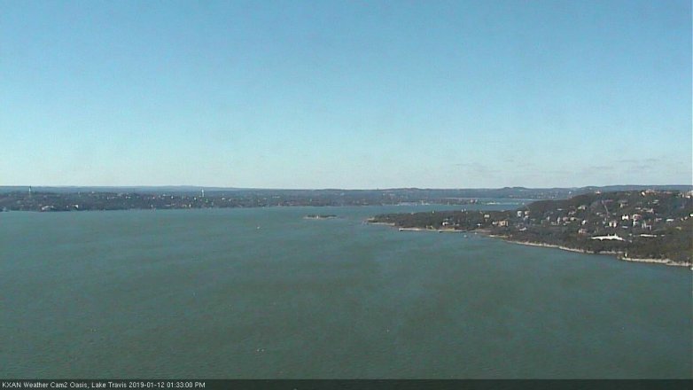 Lake Travis webcam, January 12, 2019 12:35 PM CT