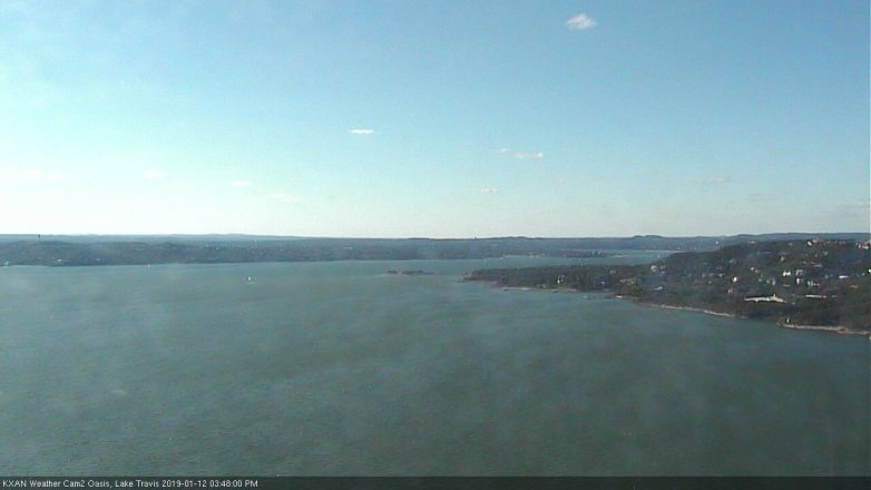 Lake Travis webcam, January 12, 2019 2:50 PM CT