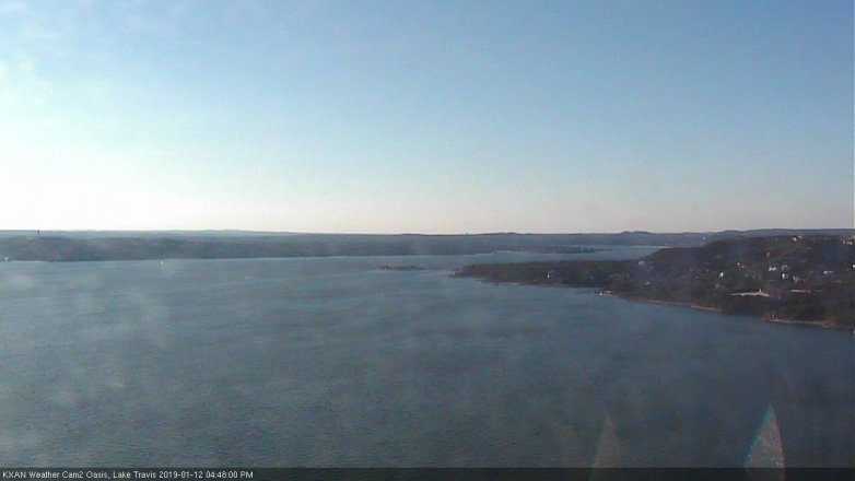 Lake Travis webcam, January 12, 2019 3:50 PM CT