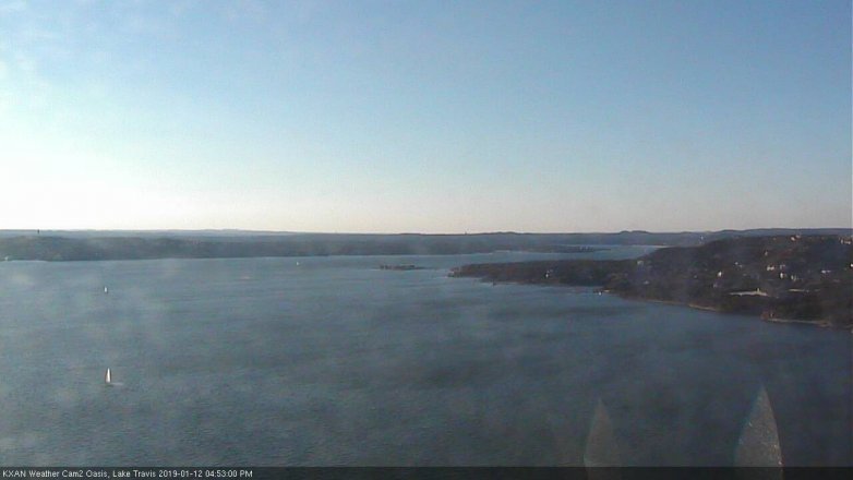 Lake Travis webcam, January 12, 2019 3:55 PM CT