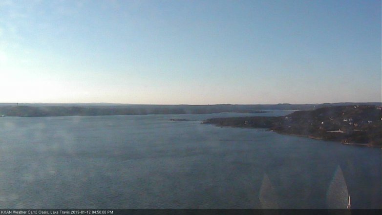 Lake Travis webcam, January 12, 2019 4:00 PM CT