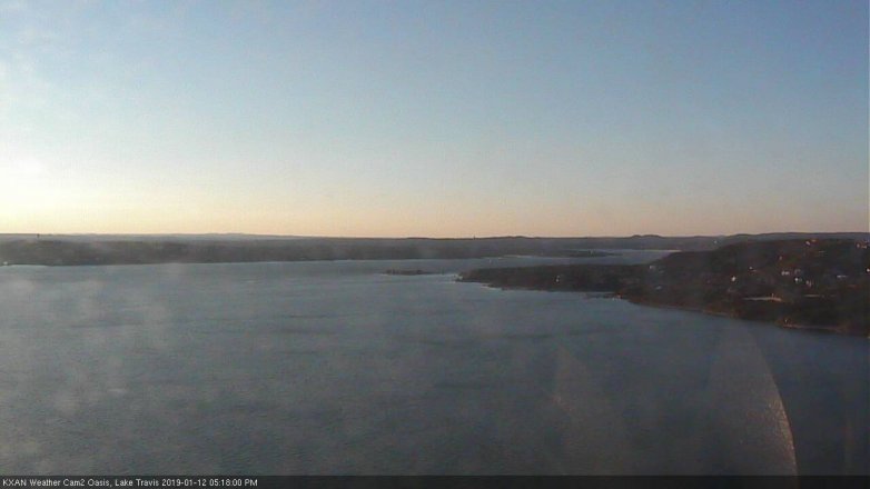 Lake Travis webcam, January 12, 2019 4:20 PM CT