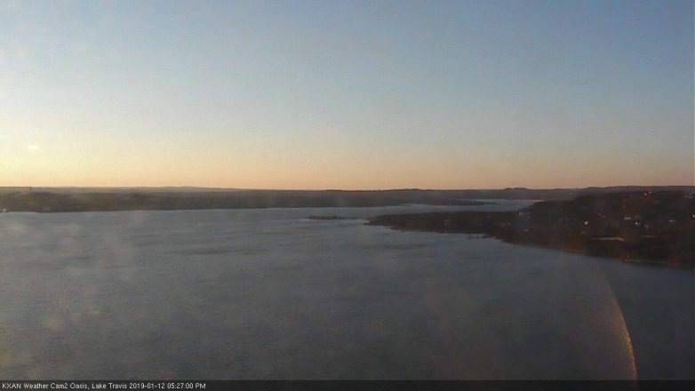 Lake Travis webcam, January 12, 2019 4:30 PM CT