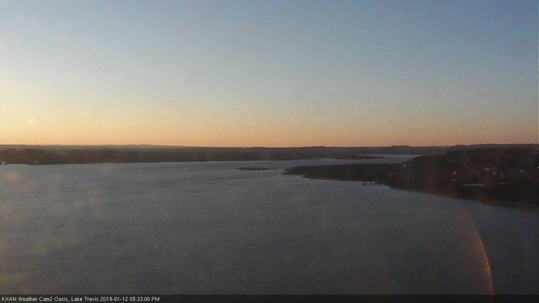 Lake Travis webcam, January 12, 2019 4:35 PM CT
