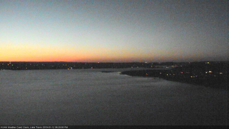 Lake Travis webcam, January 12, 2019 5:30 PM CT