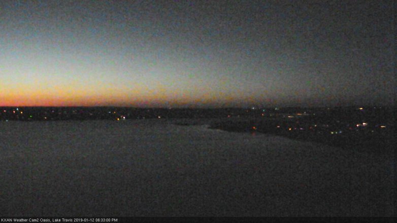 Lake Travis webcam, January 12, 2019 5:35 PM CT