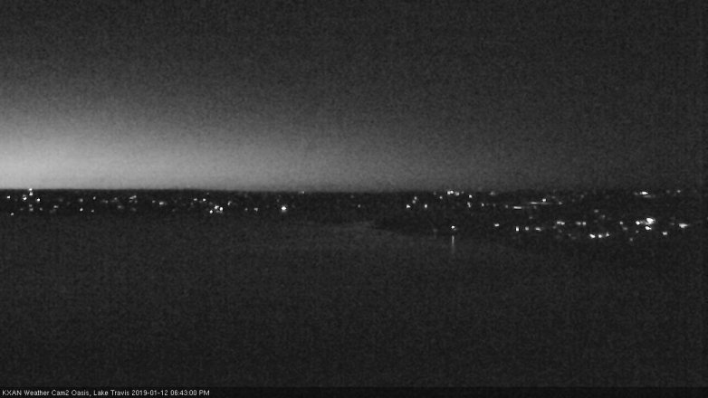 Lake Travis webcam, January 12, 2019 5:45 PM CT