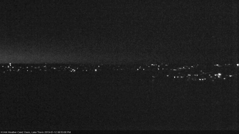 Lake Travis webcam, January 12, 2019 5:55 PM CT