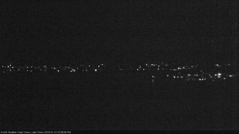Lake Travis webcam, January 12, 2019 6:10 PM CT