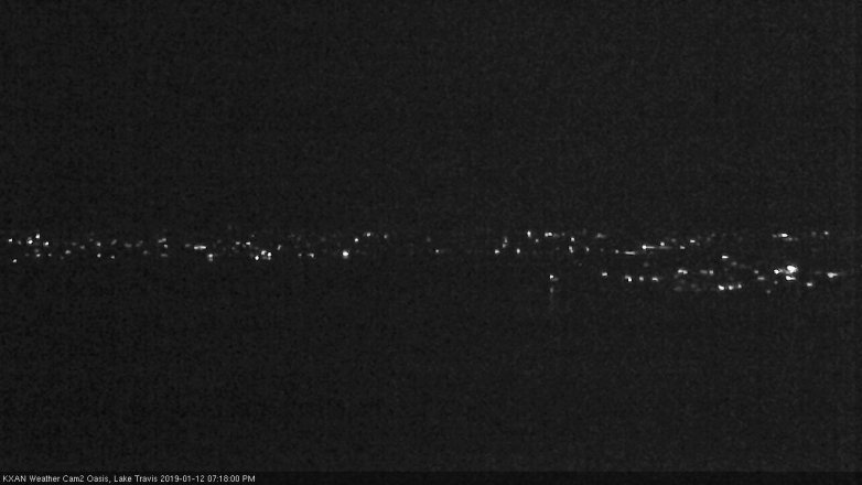 Lake Travis webcam, January 12, 2019 6:20 PM CT