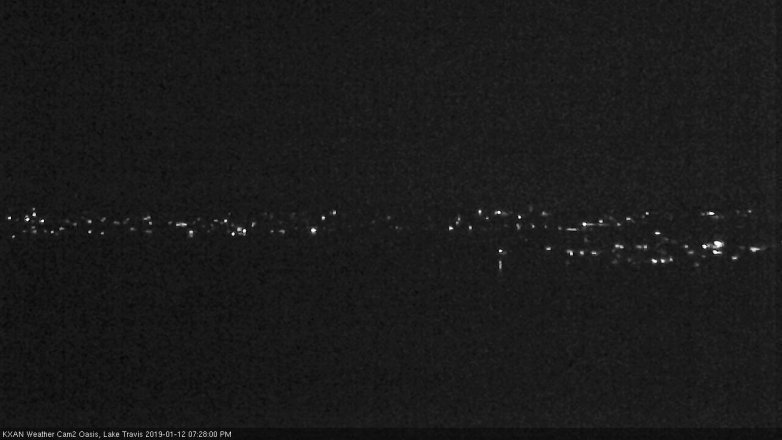 Lake Travis webcam, January 12, 2019 6:30 PM CT