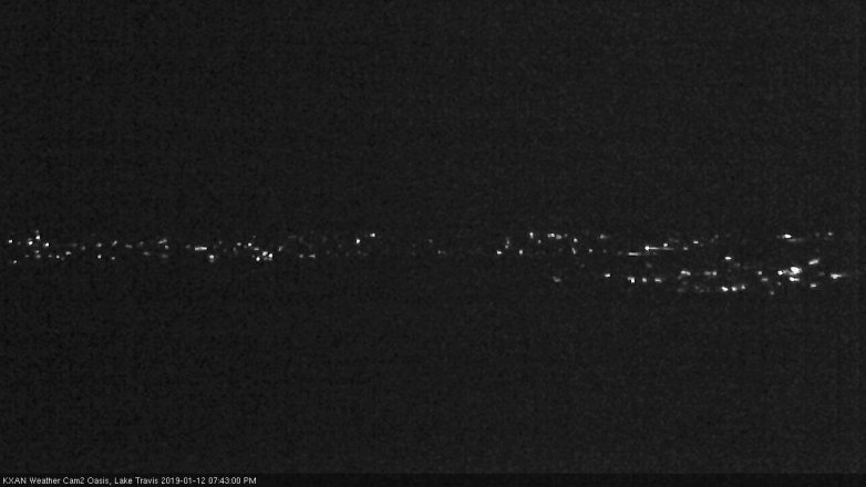 Lake Travis webcam, January 12, 2019 6:45 PM CT