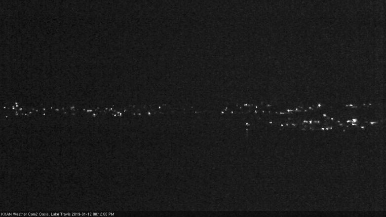 Lake Travis webcam, January 12, 2019 7:15 PM CT