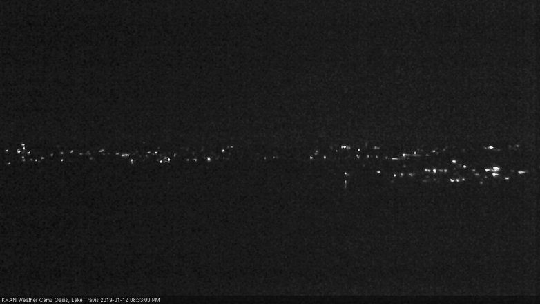 Lake Travis webcam, January 12, 2019 7:35 PM CT