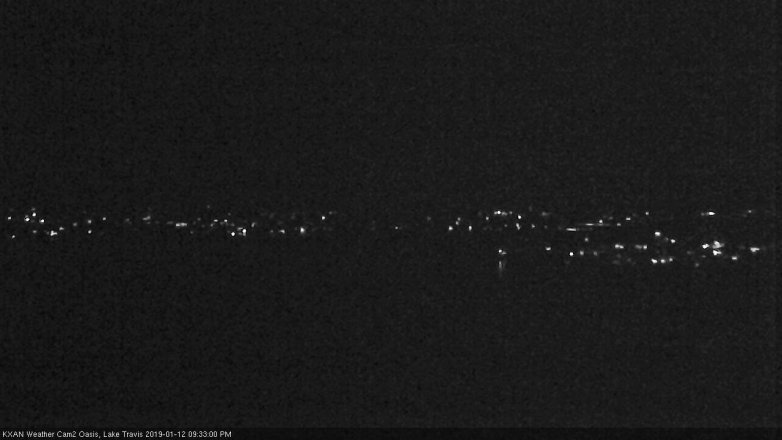 Lake Travis webcam, January 12, 2019 8:35 PM CT