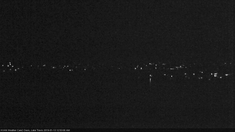 Lake Travis webcam, January 12, 2019 11:55 PM CT