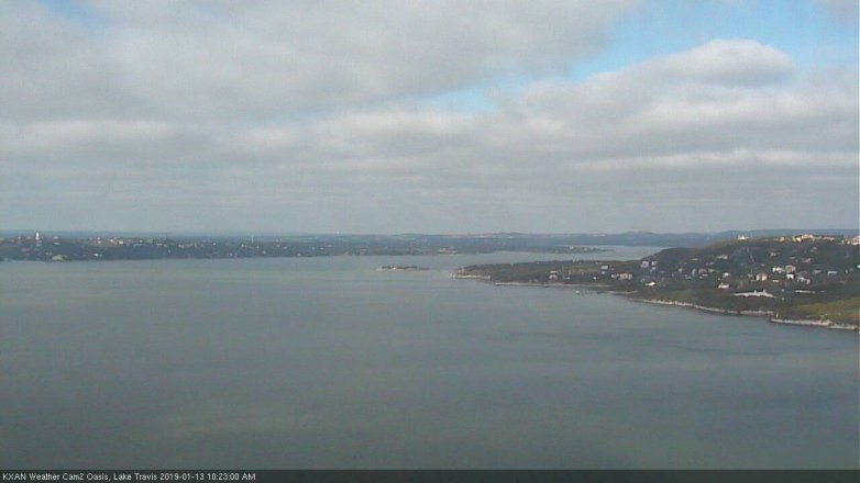 Lake Travis webcam, January 13, 2019 9:25 AM CT