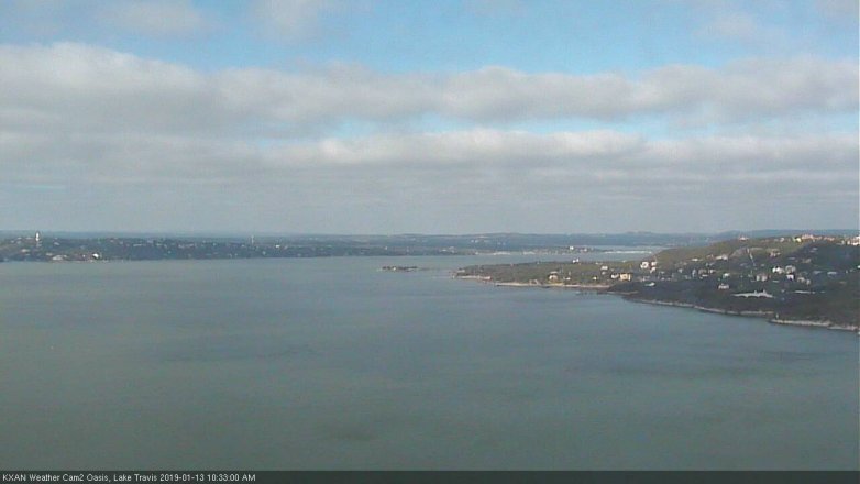 Lake Travis webcam, January 13, 2019 9:35 AM CT