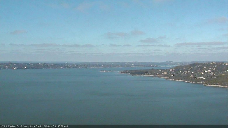 Lake Travis webcam, January 13, 2019 10:15 AM CT