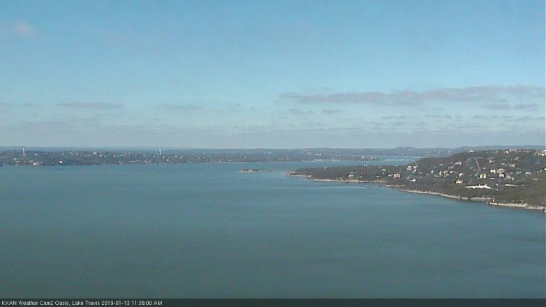 Lake Travis webcam, January 13, 2019 10:40 AM CT