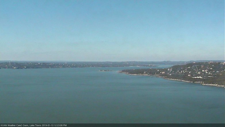 Lake Travis webcam, January 13, 2019 11:25 AM CT