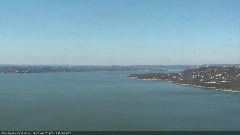 Lake Travis webcam, January 13, 2019 11:40 AM CT