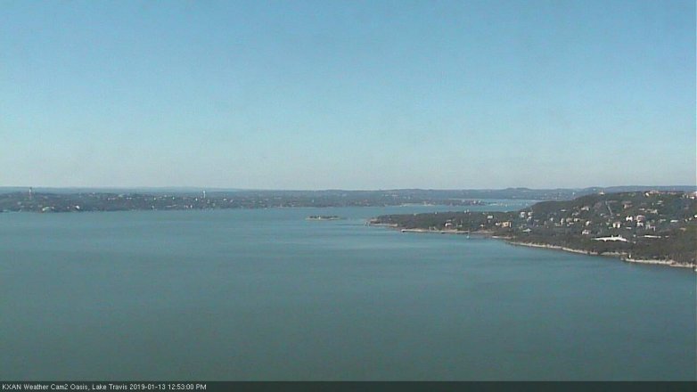 Lake Travis webcam, January 13, 2019 11:55 AM CT