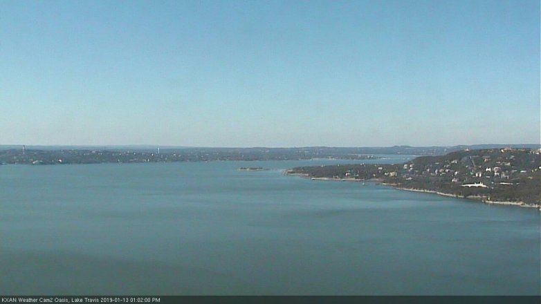 Lake Travis webcam, January 13, 2019 12:05 PM CT