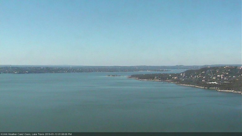 Lake Travis webcam, January 13, 2019 12:10 PM CT
