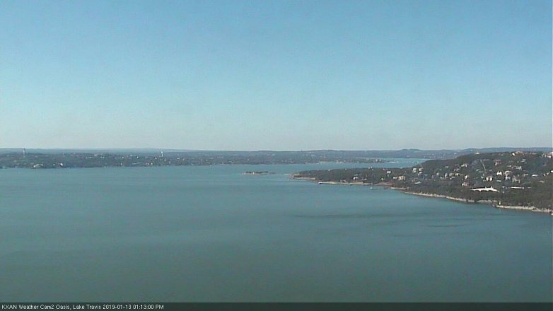 Lake Travis webcam, January 13, 2019 12:15 PM CT