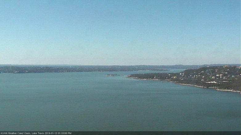 Lake Travis webcam, January 13, 2019 12:35 PM CT