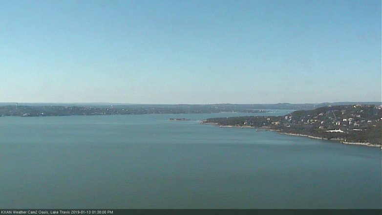 Lake Travis webcam, January 13, 2019 12:40 PM CT