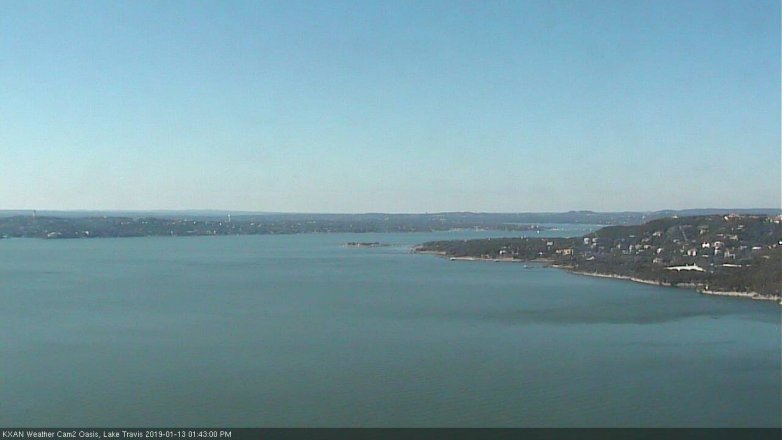 Lake Travis webcam, January 13, 2019 12:45 PM CT